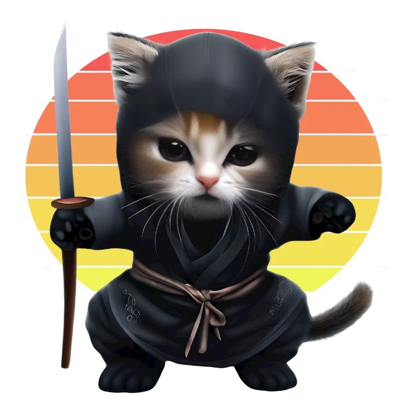 Ninja Cat Sunset