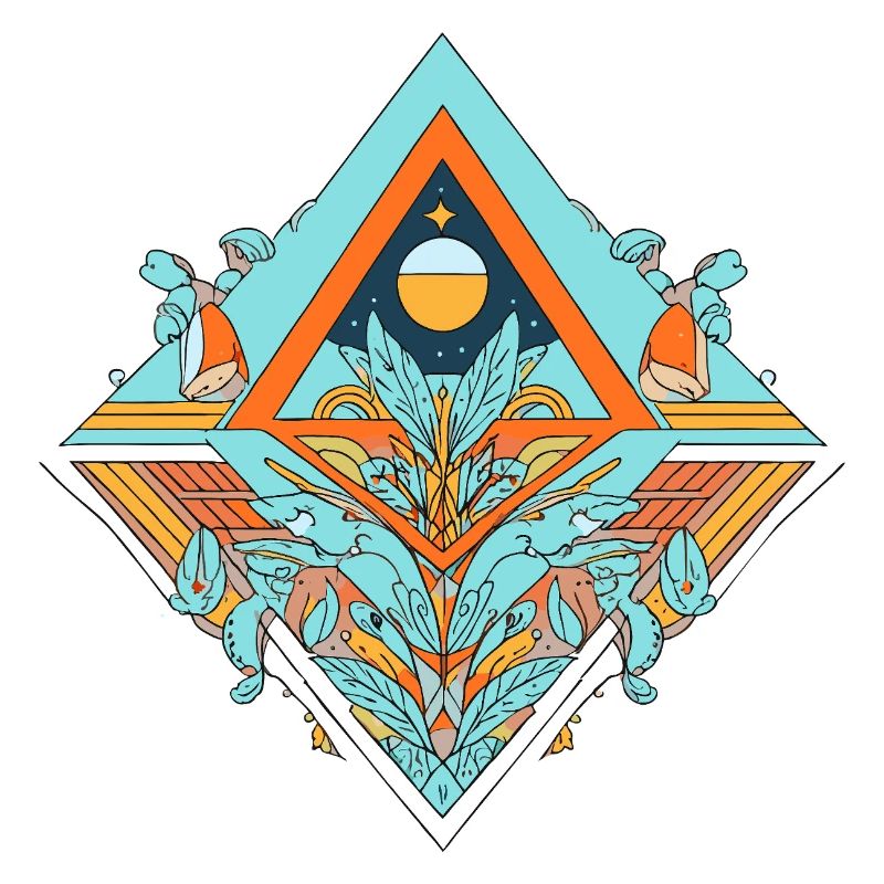 Celestial Dreamscape Geometrisches Design