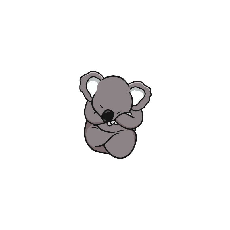 Cute Koala Bear Heartbeat Pulse