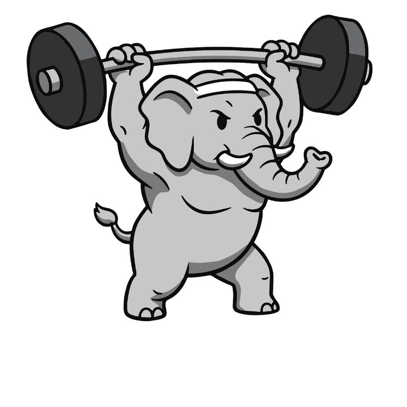 Heavy Lifter Elephant Strength Training