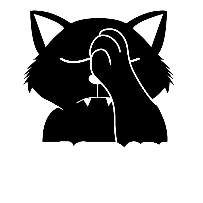 Süße Katze Katastrophe Alter Meme Facepalm