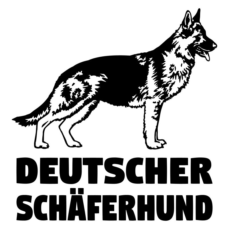 Deutscher Schäferhund gerader Rücken
