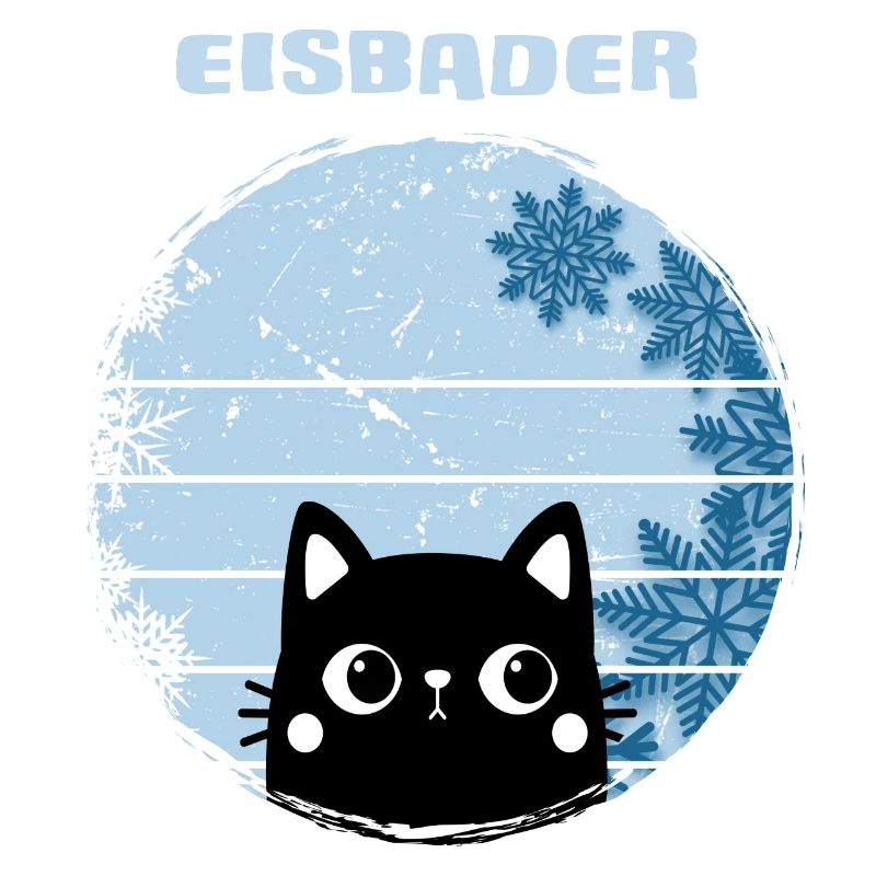 Baigneurs de glace rustique Chat de bain d’hiver dans un bain de glace