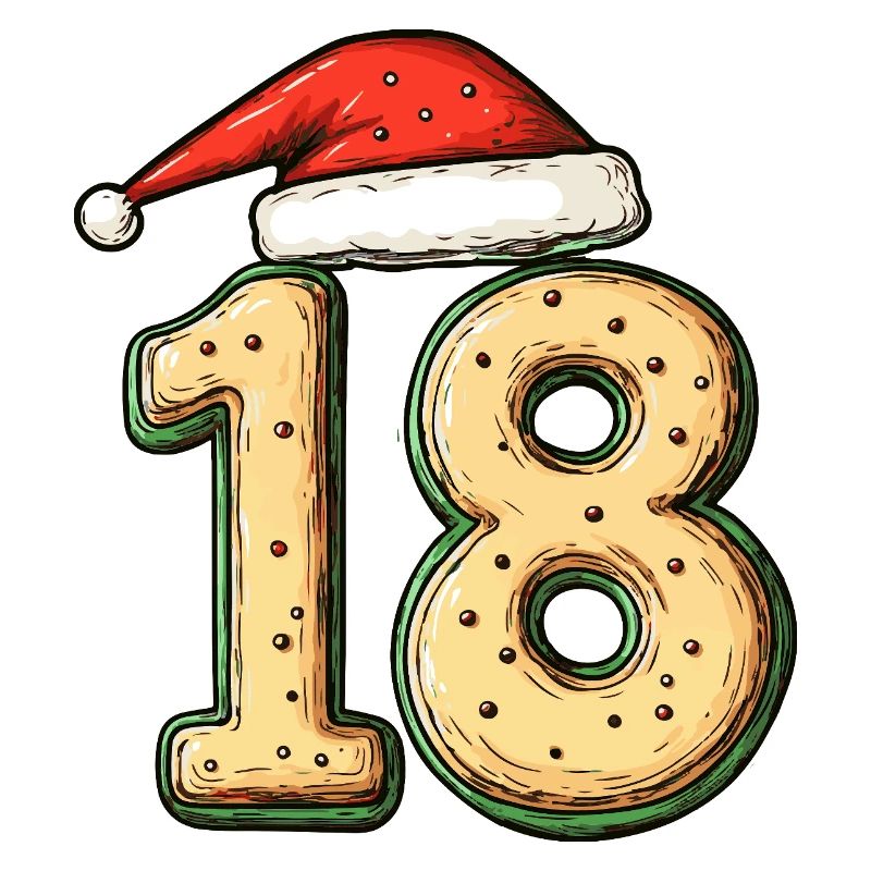 Biscuit de Noël à 18 chiffres