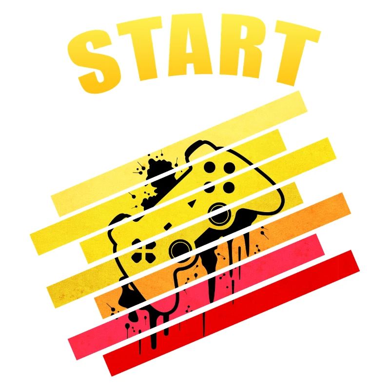 Retro vintage Start Gaming Controller | Neon Graff