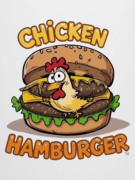 Chicken-Burger-Cartoon-Design