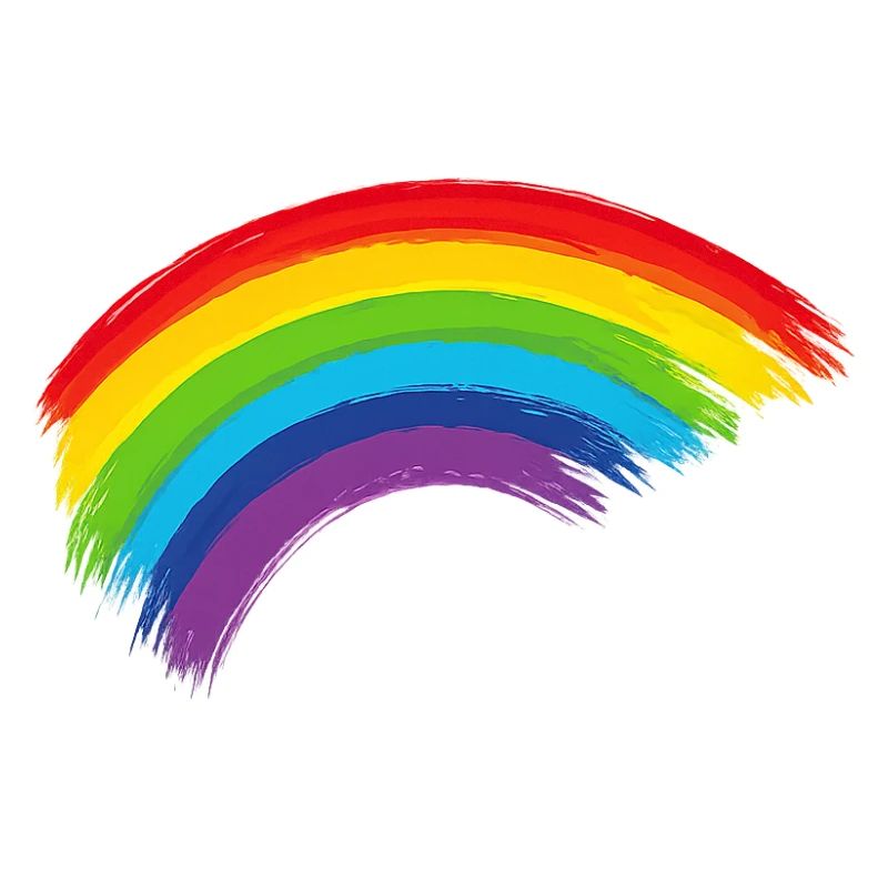 Regenbogen Pinselbogen Hoffnung Gemeinschaft