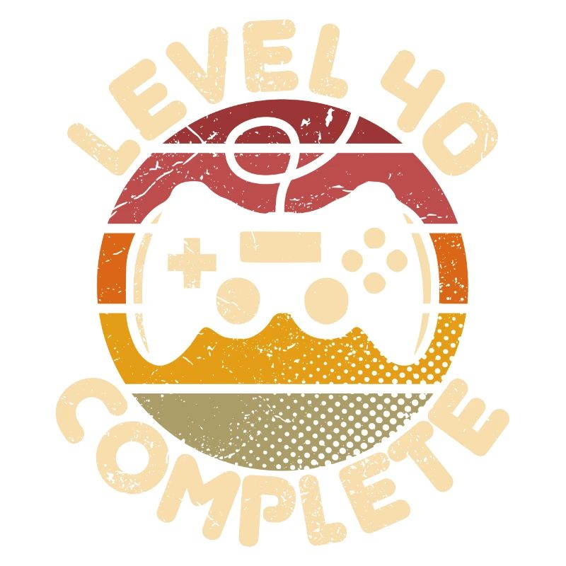 40th Birthday Level 40 Complete 40 Years Gift