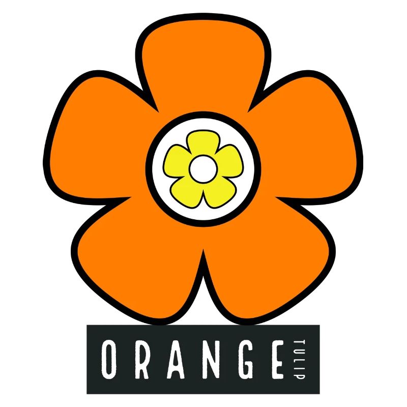 Tulipe orange à double fleur