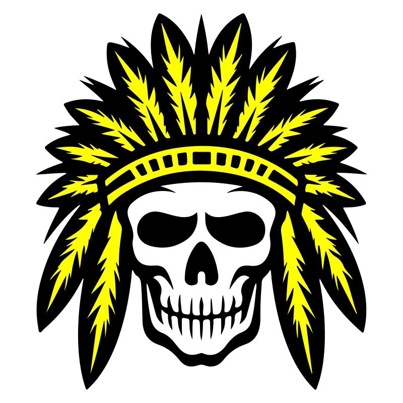 Apache Indianer Häuptling Totenkopf