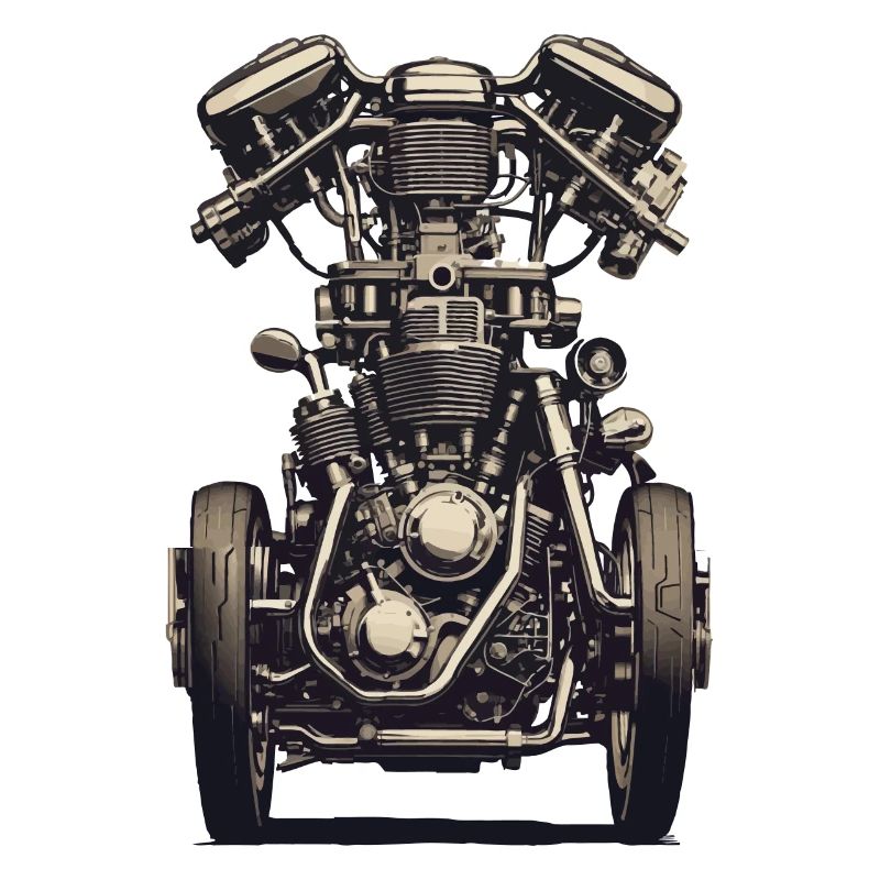 Engine Engineer Motor Vehicle Mechanic Vintage