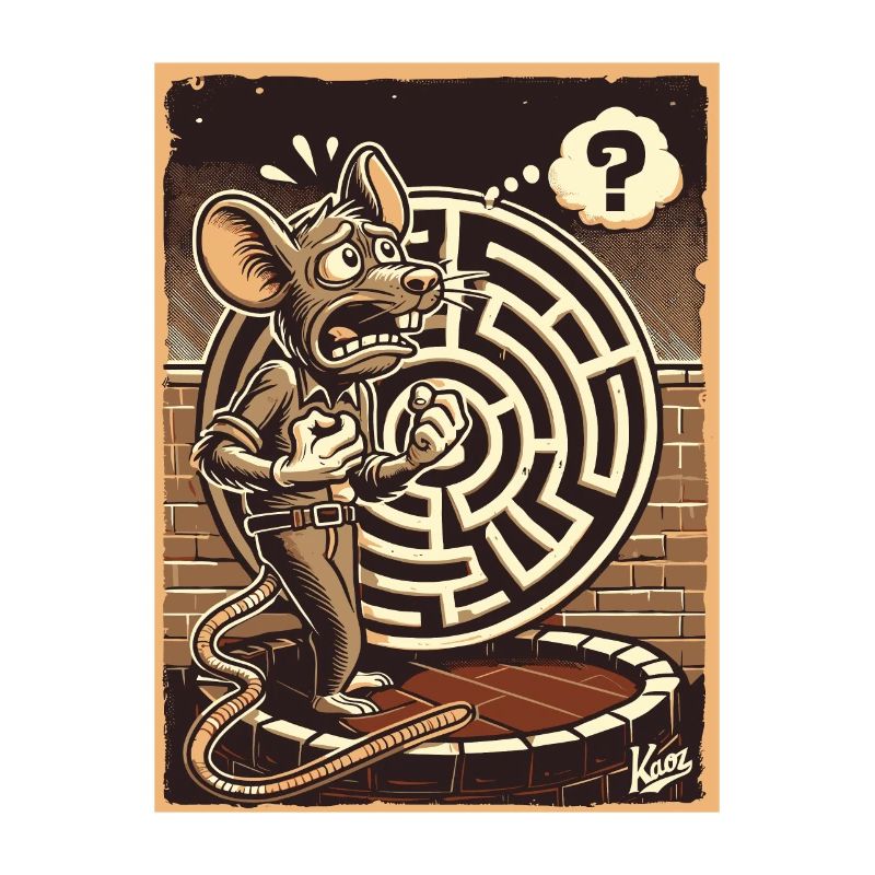 Pas d’issue, un labyrinthe et un rat perplexe