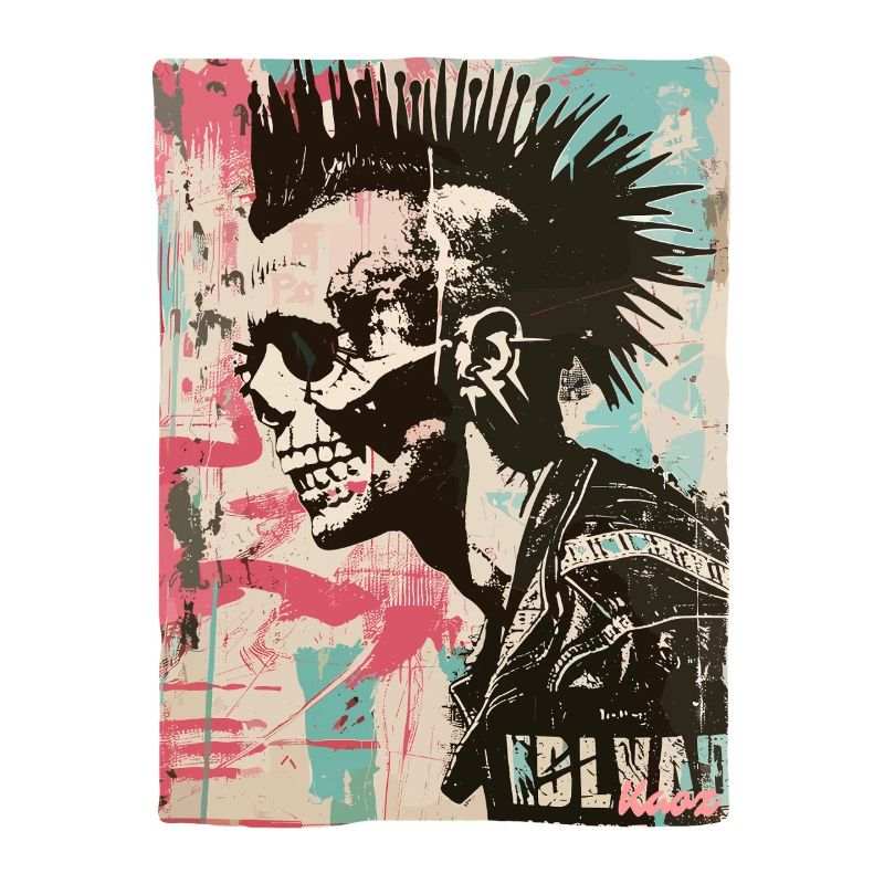 Conception de crâne punk rock