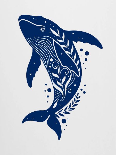 Der blauer Wal fisch
