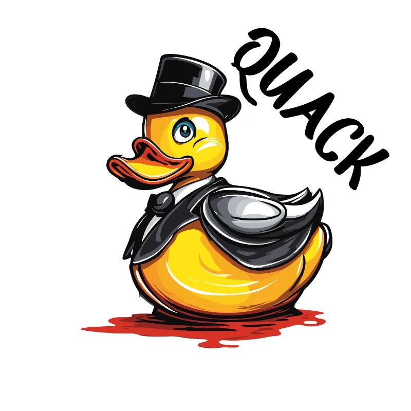 Canard en caoutchouc / Canard en caoutchouc / Eau / Baignoire