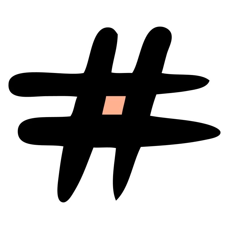 Raute Zeichen. # Symbol. Satzzeichen. Webzeichen.