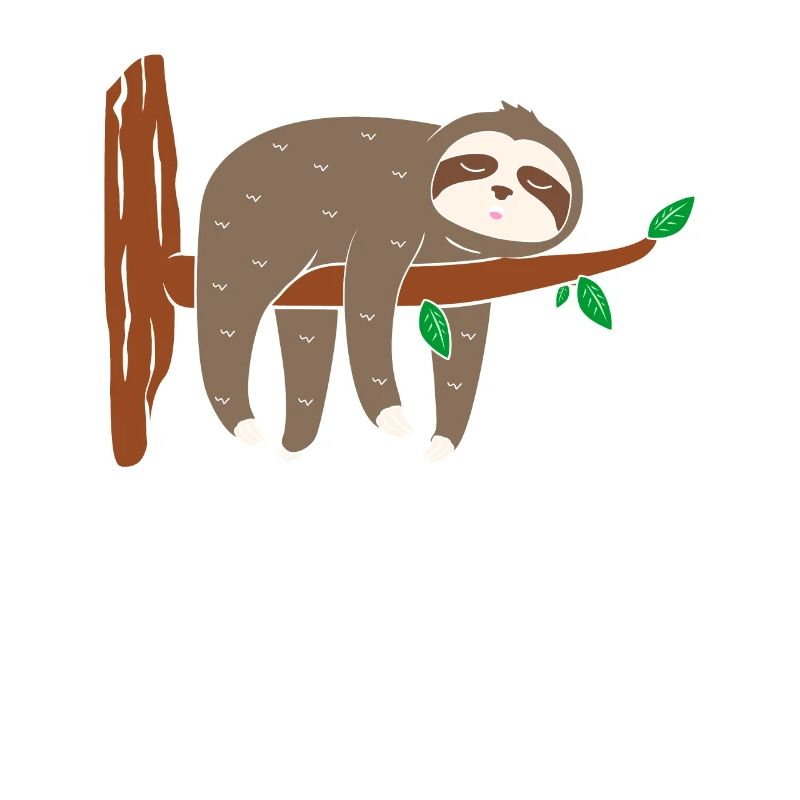 Sloth tree branch trunk