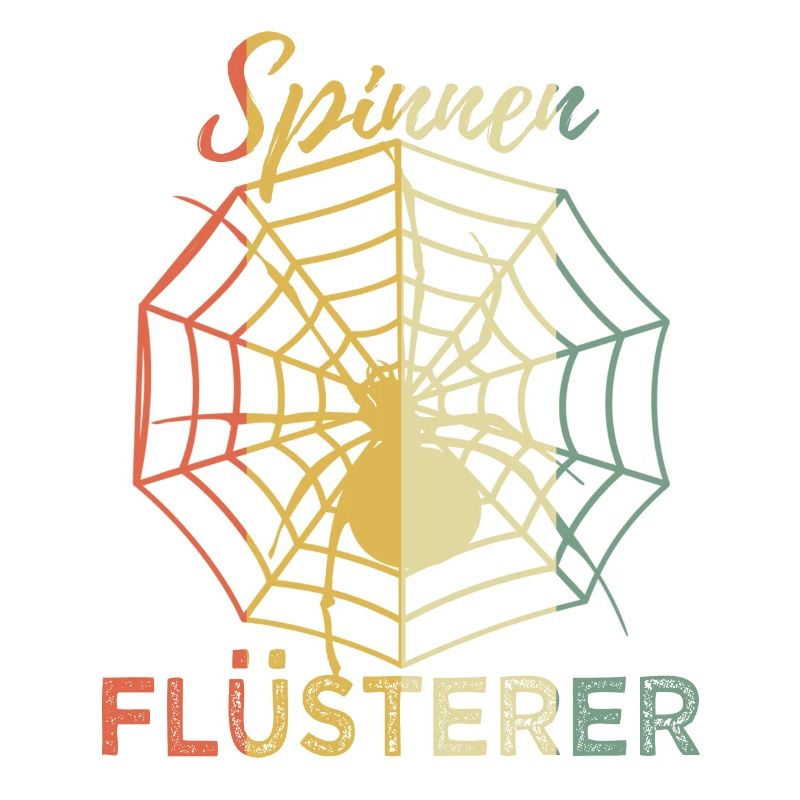 Lustig Spinnen Flüsterer Retro Spruch Geschenk