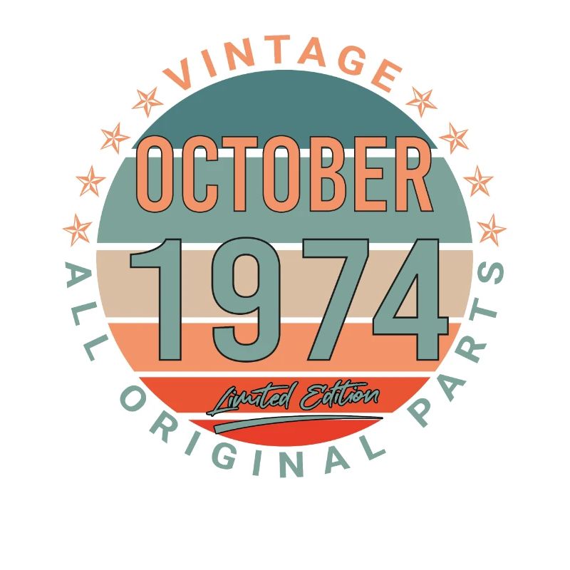 Oktober 1974 Retro Geschenkidee