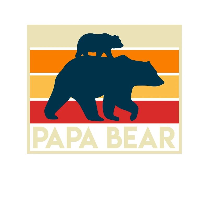 Werdender Papa Bear Vintage Vater
