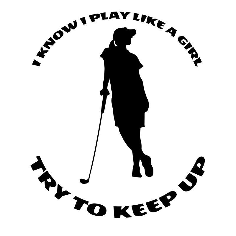 Golf Golfball Golfschläger Mädchen Golfspielerin