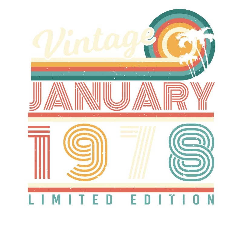 Janvier 1978 Palm Retro