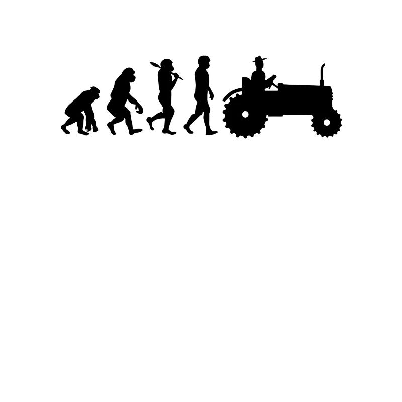 Landwirt Evolution Geschenk Traktor Trecker