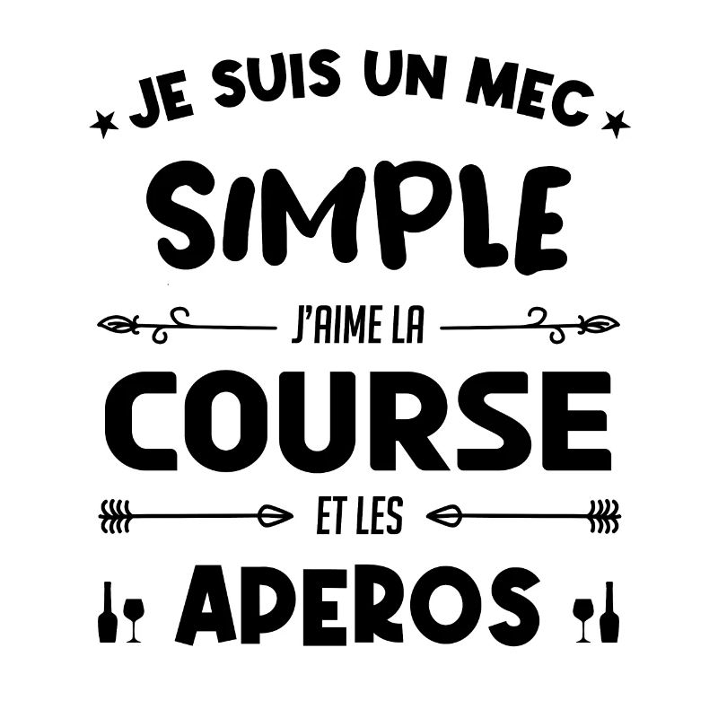 Course à pied - un mec simple