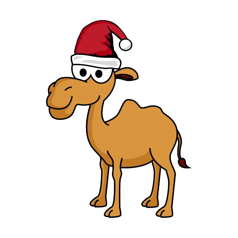 Kamel Comic Weihnachten