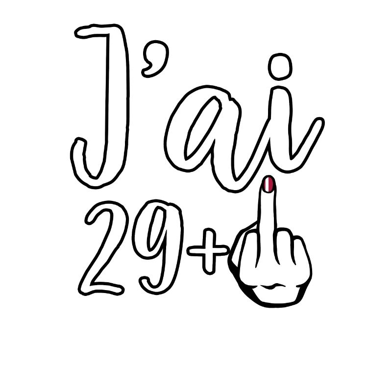Ich bin 29 Plus 1 Mittelfinger 30. Geburtstag