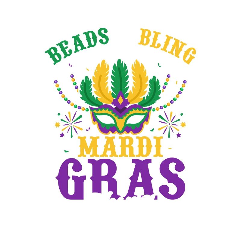 Perles & Bling C’est un masque de parade de Mardi Gras Thing