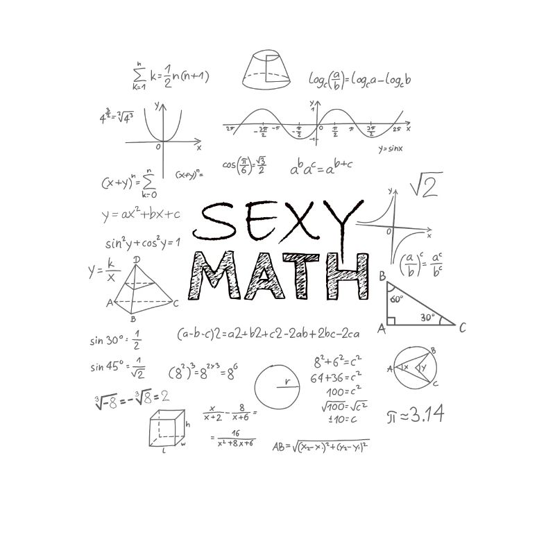 Sexy Math Professeur Math, Cadeau, Tableau noir