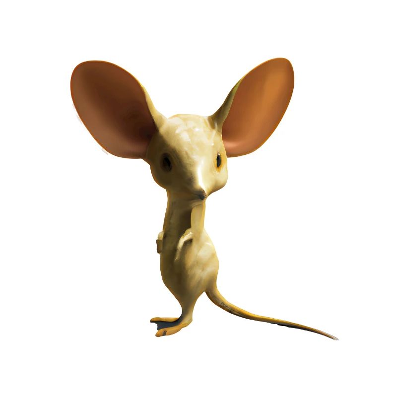 Cute long-eared jerboa design