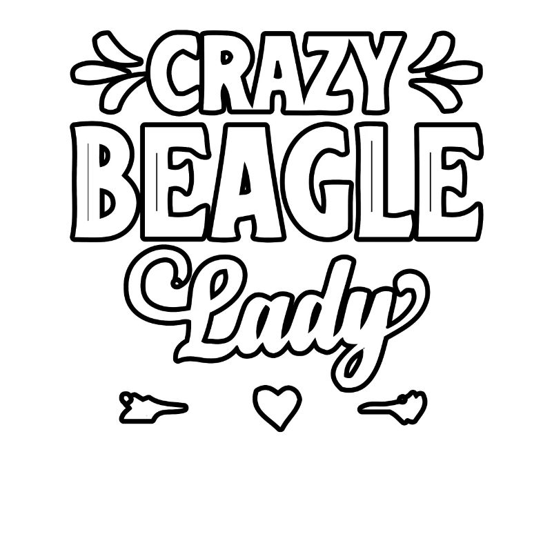 Dame folle beagle