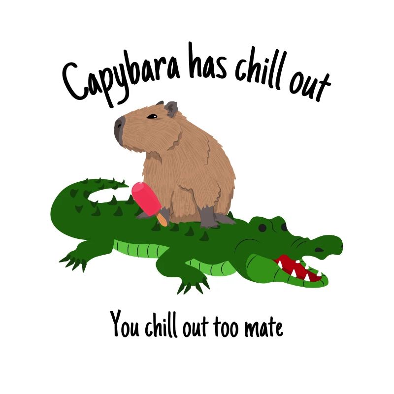 Capybara repose cadeau pour les fans de capybara