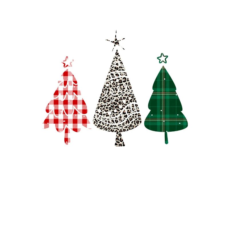 Joyeux Noël Buffalo Trees Leopard Plaid Print