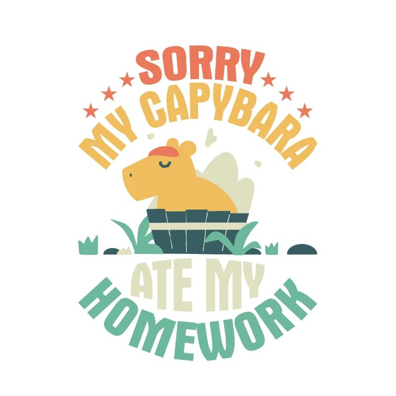 Désolé, mon capybara a mangé mes devoirs Capibara propriétaire