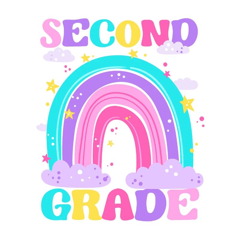 Second Grade 2nd Rainbow Teacher Student 100th