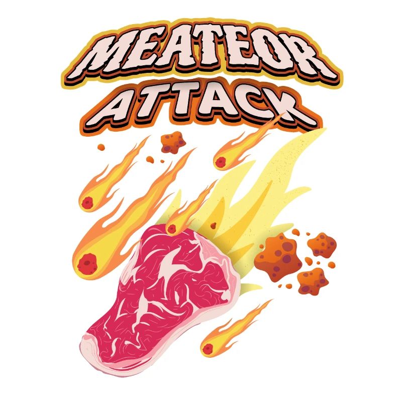 Steak, Fleisch, lustiger Spruch