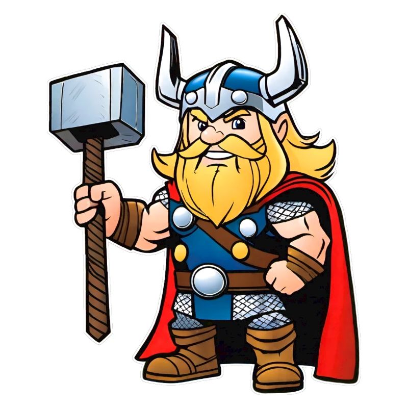 Niedlicher Thor im Comic Style