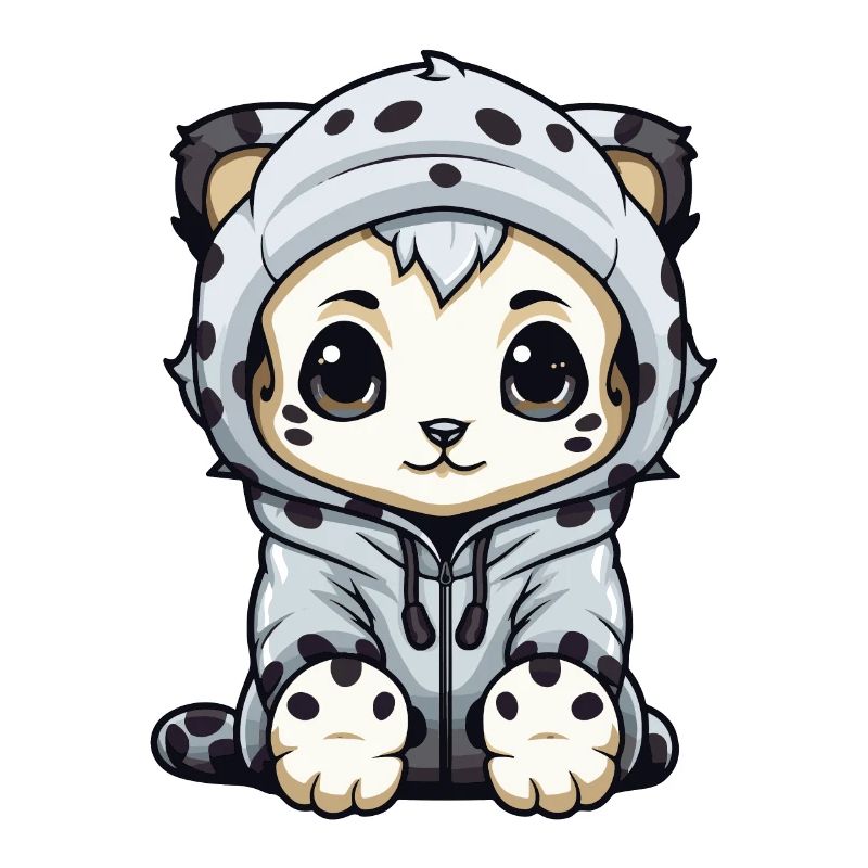 Schneeleopard Winter leopard Tier
