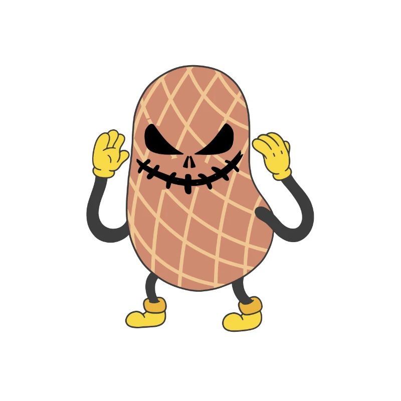 Peanuts Are Evil Awareness Nut Allergic