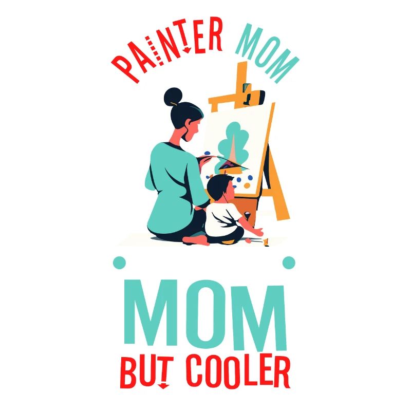 Maman peintre comme un papa normal mais plus cool
