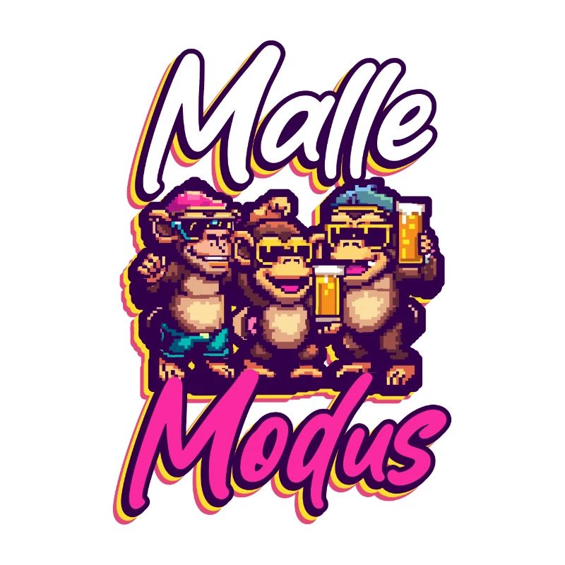 Malle Mode Monkey Beer Party Mallorca