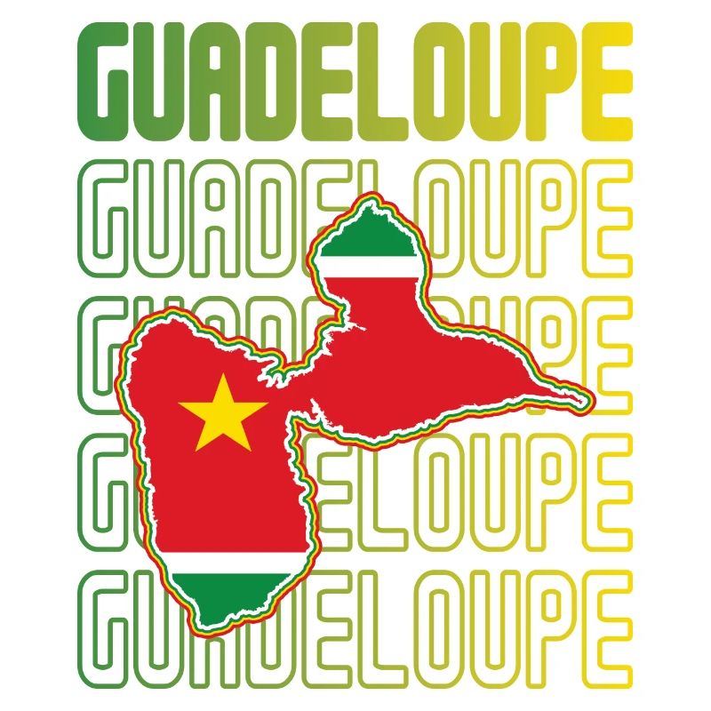 idee cadeau design drapeau de la guadeloupe