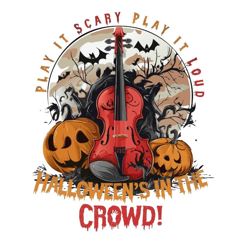 Halloween Harmony: Violin and Pumpkin Magic