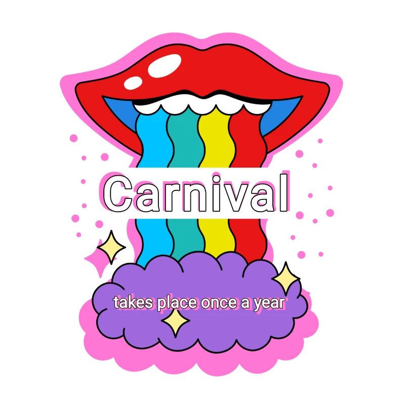 Carnival Regenbogen Farben