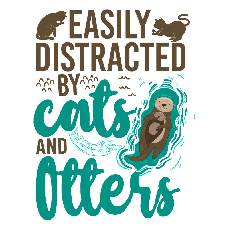 Otter Cat Easily Distracted By