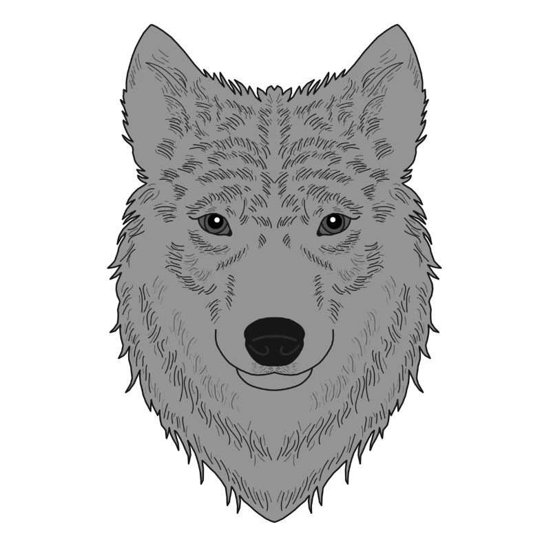 Conception graphique de visage de chien