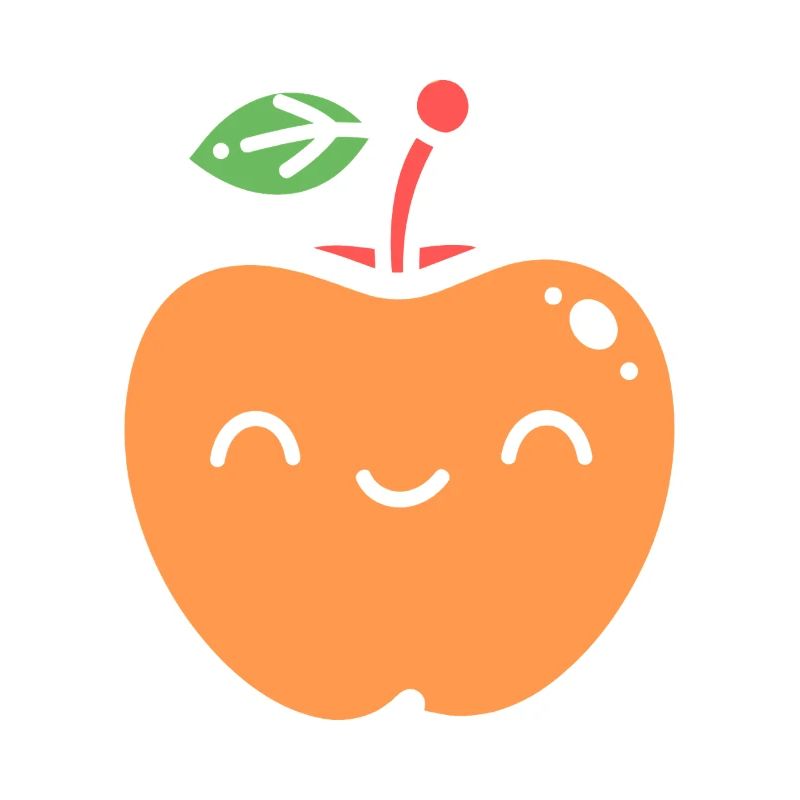 Pomme Joyeuse Illustrée Nectarine
